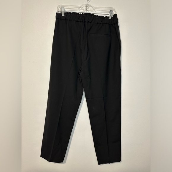 REISS Black Perry Tapered Wool Blend Elastic Waist Trousers Sz 6 Classic - Picture 5 of 7